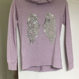 Victoria’s Secret zip up with sequin wings